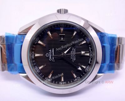 Replica Omega Seamaster Co-Axial Black Face Watch For Men